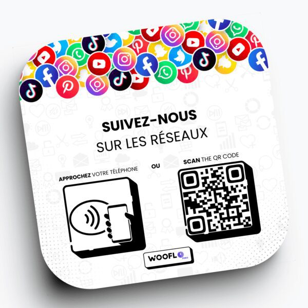 Plaque NFC Ultimate Médias sociaux