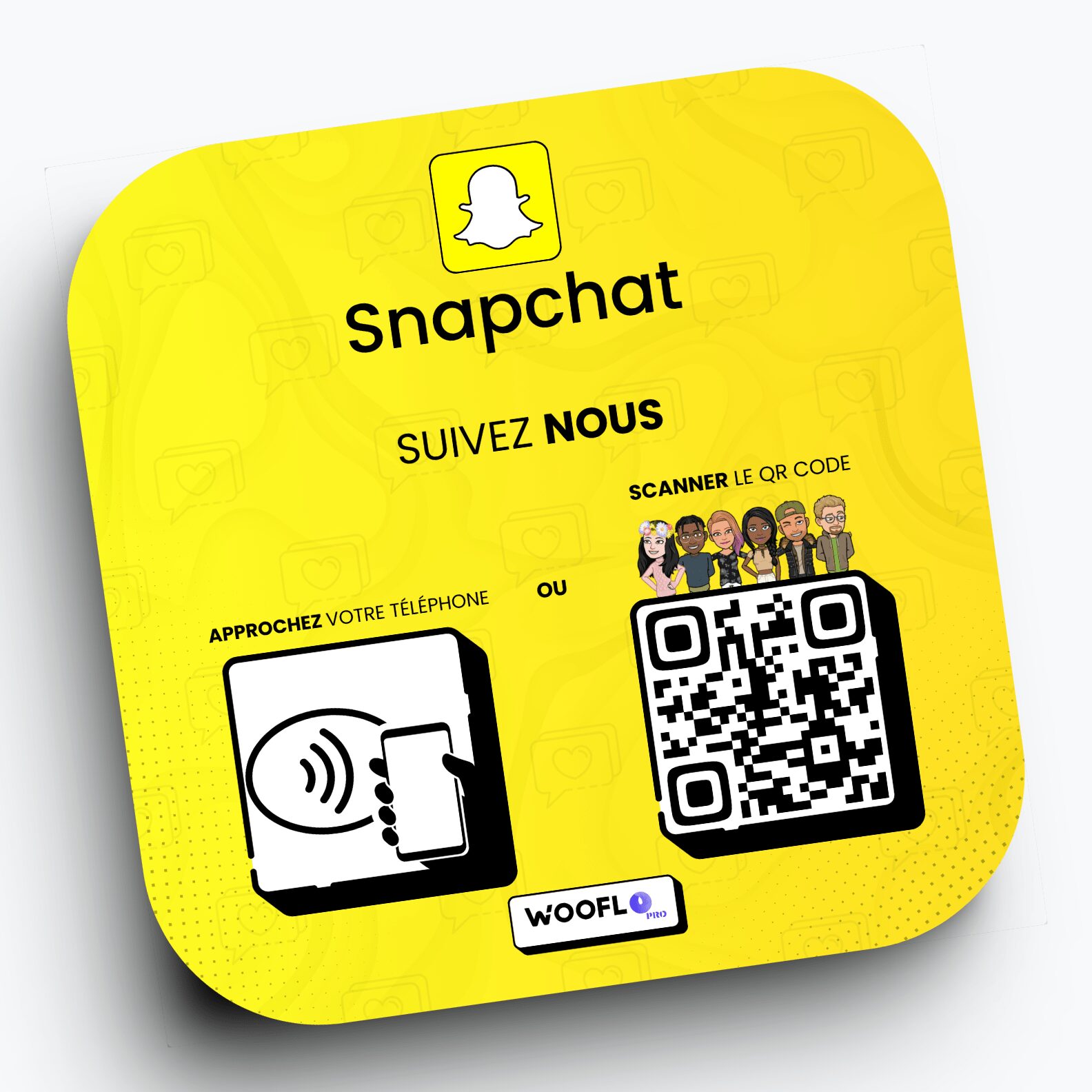 Snapchat-min NFC Plate Snapchat - Image 1