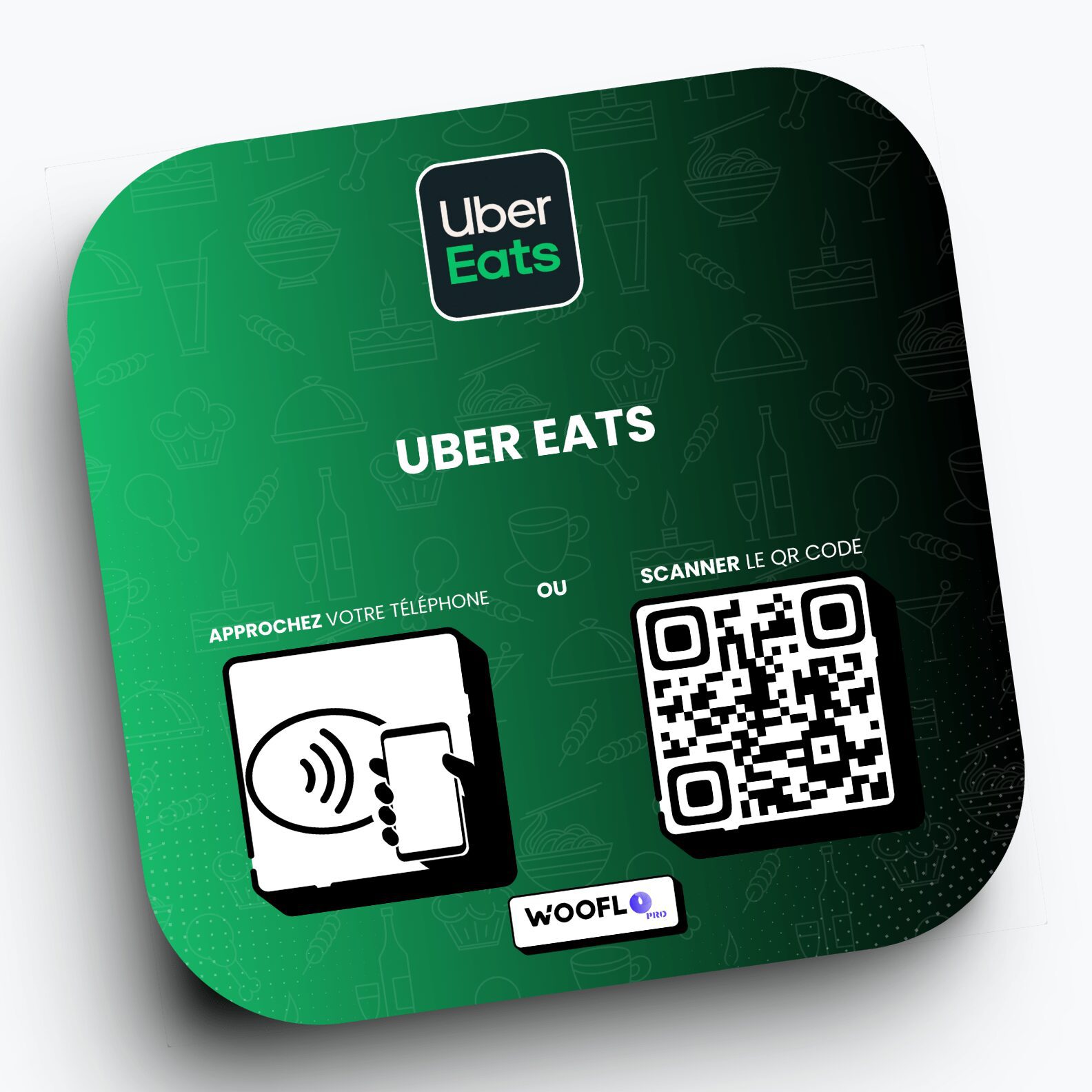 Uber Eats-min NFC Plate Uber Eats - Image 1