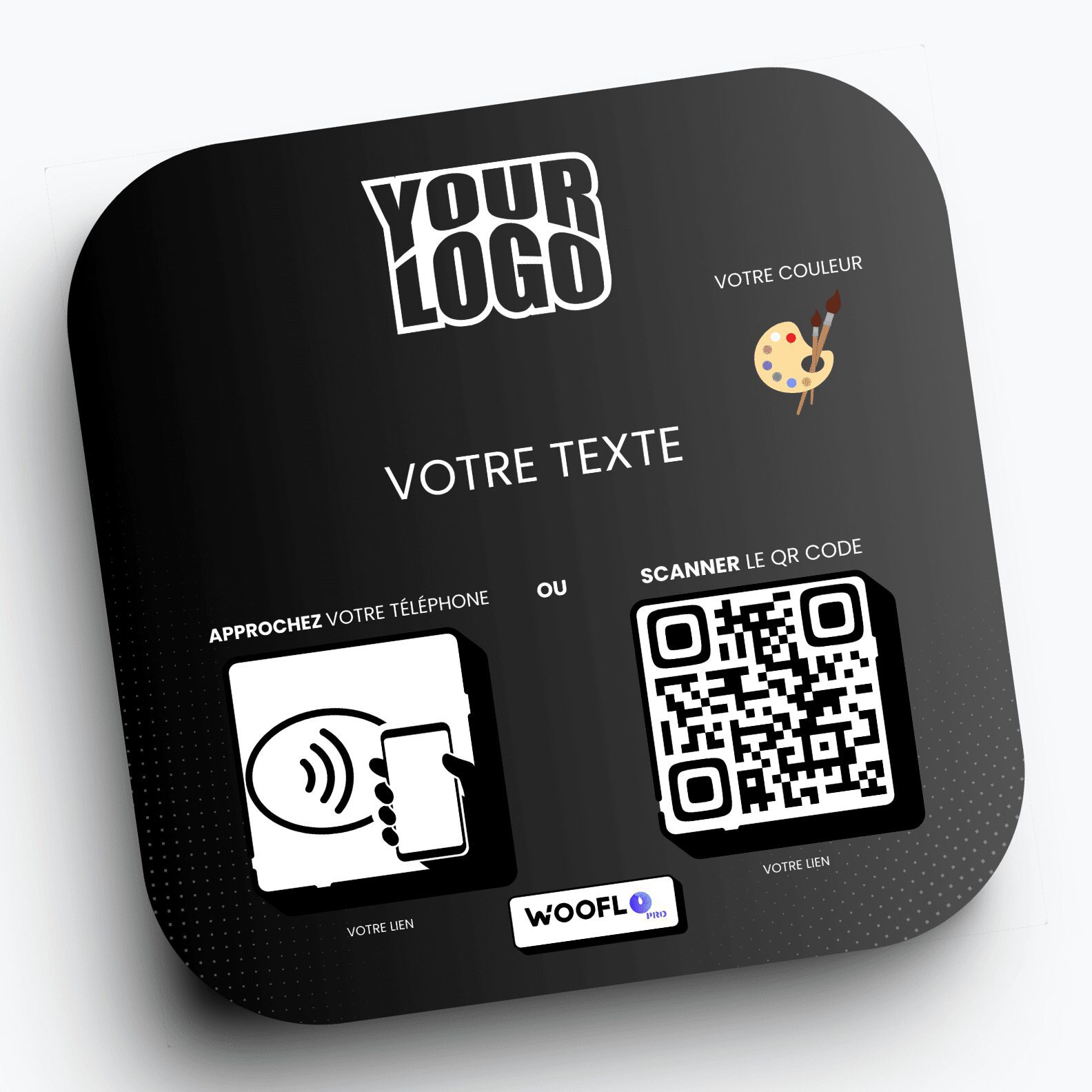 Your Logo-min (3) Plaque NFC Personnalisée - Image 1