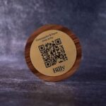 Plaque rectangle chêne - plaque qr code - Image 3