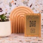 Aspect laiton vertical bois - support qr code restaurant - Image 5